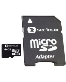 Card de memorie Serioux MicroSDHC 64GB, Class 10 cu Adaptor